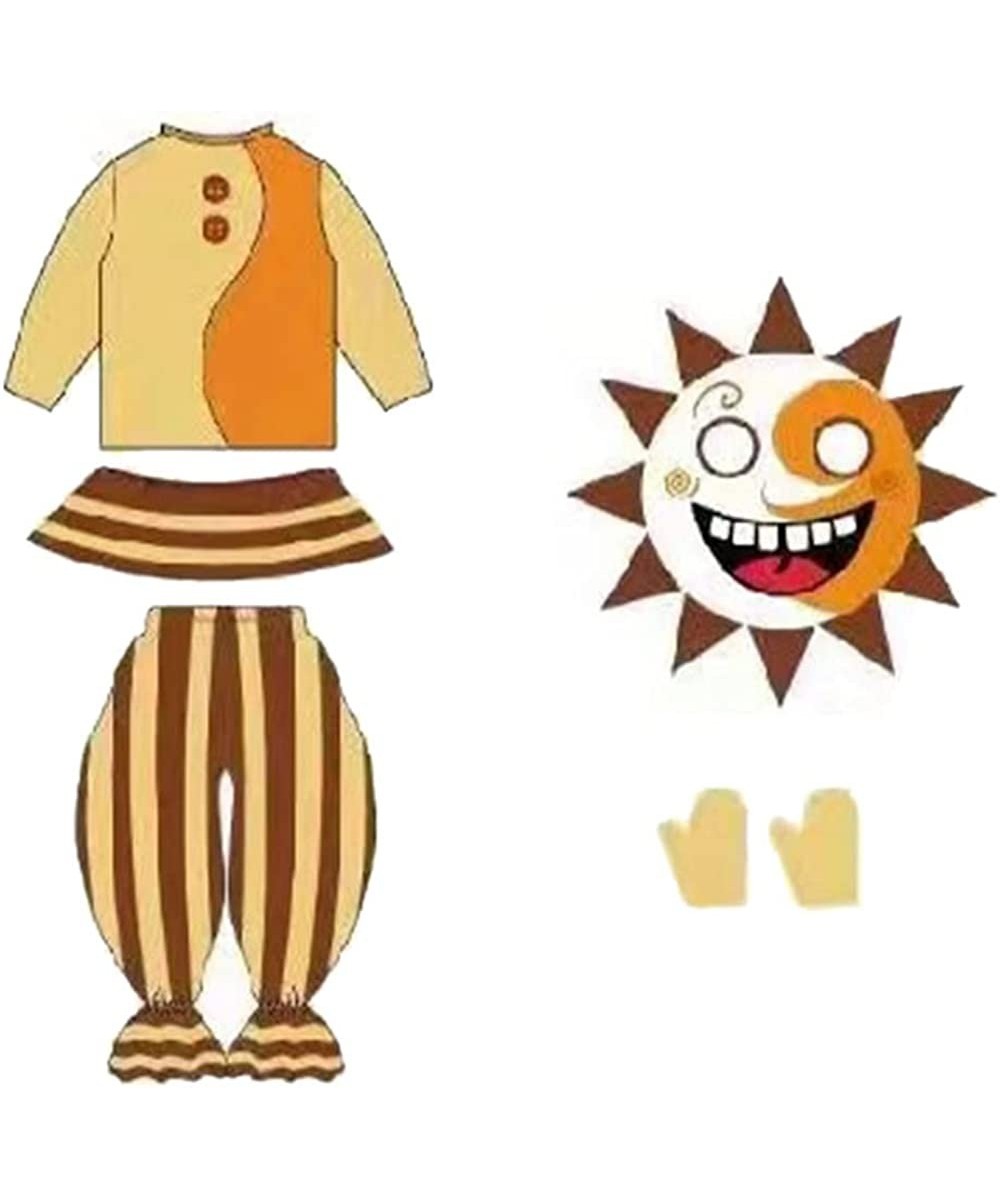 Sundrop Moondrop Clown Cosplay Outfit FNAF Security Breach Costume Christmas for Kids $23.91 Kids' Costumes