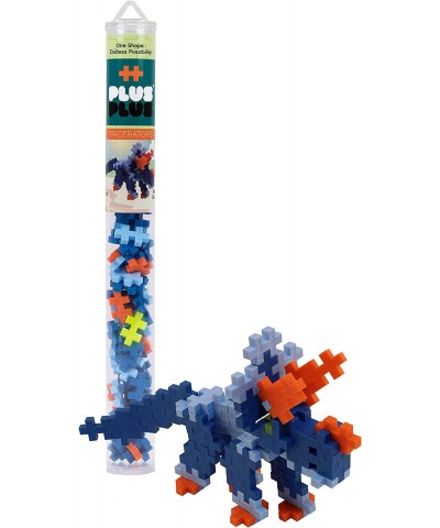 Dinosaur 5 Piece Playset Bundle 70 pc Tubes - Construction Building Stem / Steam Toy Interlocking Mini Puzzle Blocks for Kids...