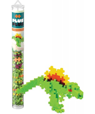 Dinosaur 5 Piece Playset Bundle 70 pc Tubes - Construction Building Stem / Steam Toy Interlocking Mini Puzzle Blocks for Kids...