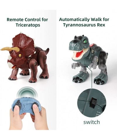 Dinosaur Toys for 3-5 Year Old Boys Take Apart Dinosaur Building Toys Multifunctional Remote Control Dinosaur Toys with Light...