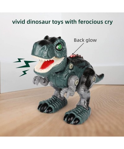 Dinosaur Toys for 3-5 Year Old Boys Take Apart Dinosaur Building Toys Multifunctional Remote Control Dinosaur Toys with Light...