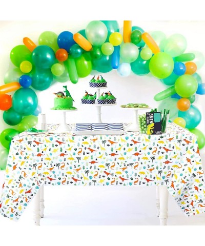 Dino Party Supplies Tablecloth Table Covers 2 Pack for Kids Dinosaur Theme Birthday Baby Shower 7.2 x 4.4 Ft $18.70 Kids' Par...