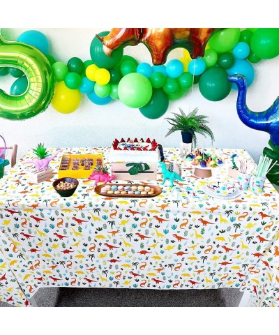 Dino Party Supplies Tablecloth Table Covers 2 Pack for Kids Dinosaur Theme Birthday Baby Shower 7.2 x 4.4 Ft $18.70 Kids' Par...