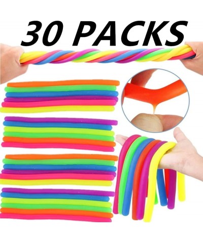 30 Packs Monkey Noodles Stretch String Stress Relief Physical Exercise Size: 20 cm / 8inches Long Extend to More Than 9 feet ...