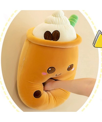 9.4In Boba Tea Plush Toy Stuffed Plushies Squishy Bubble Tea Plush Pillow Adorable Tea Cup Shaped Pillow Cuddle Food Toys for...