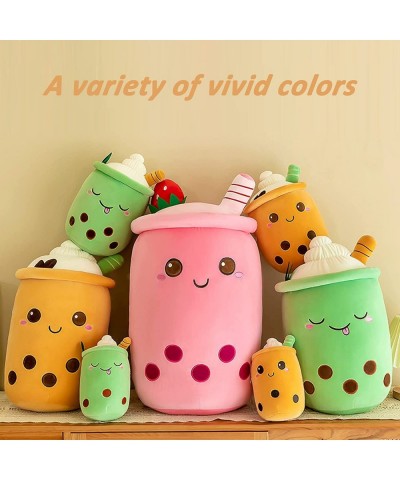 9.4In Boba Tea Plush Toy Stuffed Plushies Squishy Bubble Tea Plush Pillow Adorable Tea Cup Shaped Pillow Cuddle Food Toys for...