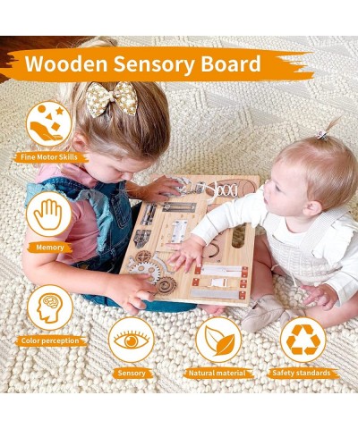 Montessori Busy Board for Toddlers Blackboard with 8 Maker and Eraser Wooden Montessori Toys for Toddlers - Travel Toy with E...