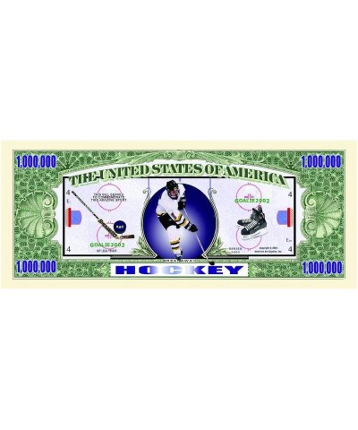 Ice Hockey Million Dollar Bill in Protective Holder - Best Gift Or Keepsake for Hockey Fans $16.04 Gags & Practical Joke Toys