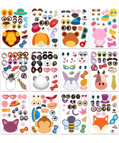 36 PCS Make Your Own Stickers for Kids - Make-a-face Sticker - Make an Animal Face Stickers Make Your Own Stickers Decals for...