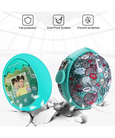 Carrying Case and Silicone Cover for Tamagotchi Pix Hard EVA Case Soft Skin Storage Bag for Tamagotchi Pix Virtual Pet Machin...