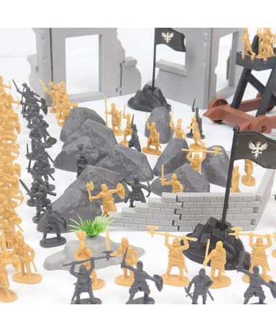 Toy Soldiers Medieval Knight Action Figure Castle Playset Classic Army Men Military Toys Ancient Soldiers Warriors 250PCS wit...