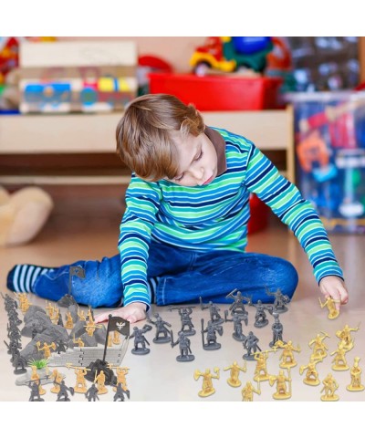 Toy Soldiers Medieval Knight Action Figure Castle Playset Classic Army Men Military Toys Ancient Soldiers Warriors 250PCS wit...