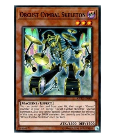 Orcust Cymbal Skeleton - OP12-EN007 - Super Rare - Unlimited Edition $11.69 Card Games