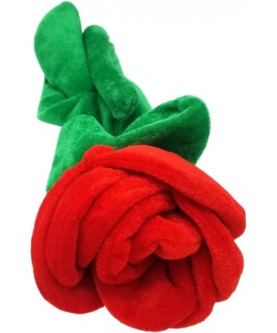 Plush Red Rose Flower Toy with Flexible and Bendable Stem - 32" Happy Kids Toy Great for VDay Love Bouquet Valentines Day Gif...