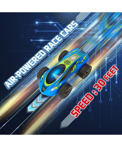 Duel Rocket Car Launcher Toys Latest Run-up Track Roket Launcher & Air Powered Car Foot Power Rocket Car Race Track Ramp STEM...