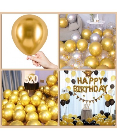 Gold Balloons 77 Pcs 12/10/5 Inch Different Sizes Metallic Chrome Gold Balloons Garland Arch Kit for Birthday Party Decoratio...