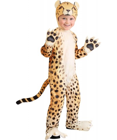 Cheerful Cheetah Costume for Toddlers Plush Cheetah Jumpsuit $61.01 Kids' Costumes