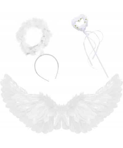 Angel Wings and Halo Magic Wand for Kids - Angel Halloween Fancy Dress Costume Christmas Cosplay Party $26.51 Kids' Costumes