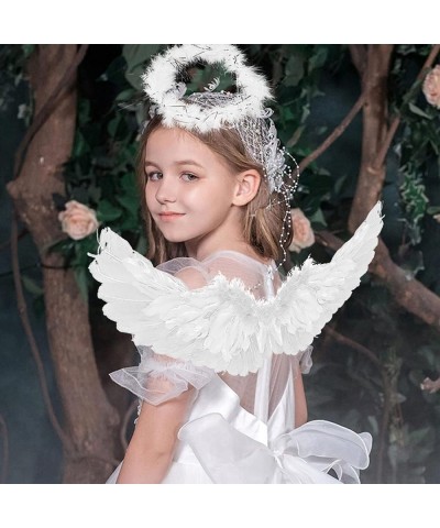 Angel Wings and Halo Magic Wand for Kids - Angel Halloween Fancy Dress Costume Christmas Cosplay Party $26.51 Kids' Costumes