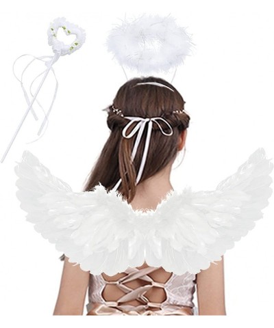 Angel Wings and Halo Magic Wand for Kids - Angel Halloween Fancy Dress Costume Christmas Cosplay Party $26.51 Kids' Costumes