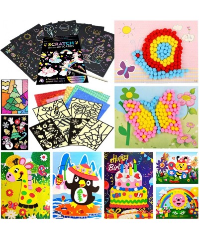 Arts and Crafts Supplies for Kids 4 in 1 DIY Art Supply Set for Toddlers Age 4-6-8-10-12 Kindergarten Homeschool Supplies Kid...