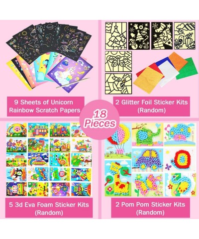 Arts and Crafts Supplies for Kids 4 in 1 DIY Art Supply Set for Toddlers Age 4-6-8-10-12 Kindergarten Homeschool Supplies Kid...