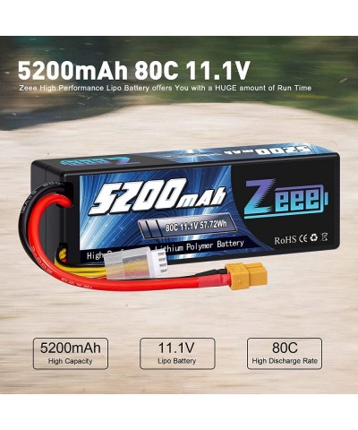 3S 5200mAh Lipo Battery 11.1V 80C Hard Case with XT60 Connector for RC Car Truck Boat Airplane Quadcopter Helicopter Racing H...