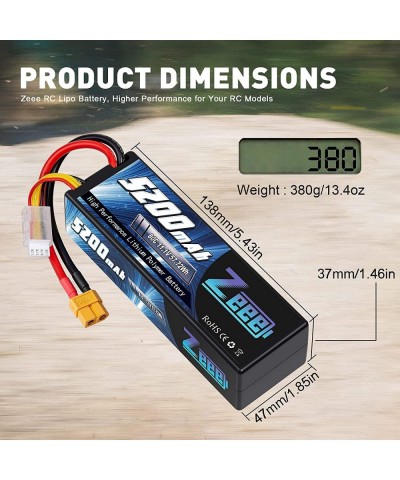 3S 5200mAh Lipo Battery 11.1V 80C Hard Case with XT60 Connector for RC Car Truck Boat Airplane Quadcopter Helicopter Racing H...