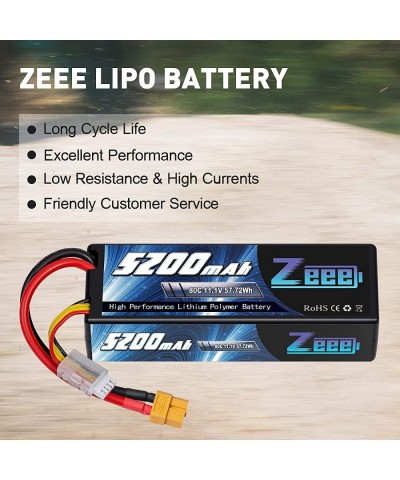 3S 5200mAh Lipo Battery 11.1V 80C Hard Case with XT60 Connector for RC Car Truck Boat Airplane Quadcopter Helicopter Racing H...