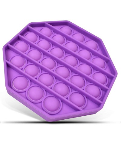 Pop Fidget Toys Push Pop Bubble Popping Sensory Toys Stress Relief Popper Silicone Octagon(Purple) $15.27 Fidget Toys