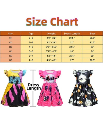 Sally Costume Dress Girls Nightmare B4 Christmas Halloween Kids Cosplay Dresses $26.82 Kids' Costumes