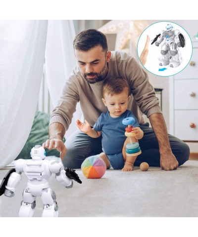 RC Robot for Kids Intelligent Programmable Robot Dancing Singing Blue Eyes Gesture Sensing /Remote Control Robot Kit Present ...