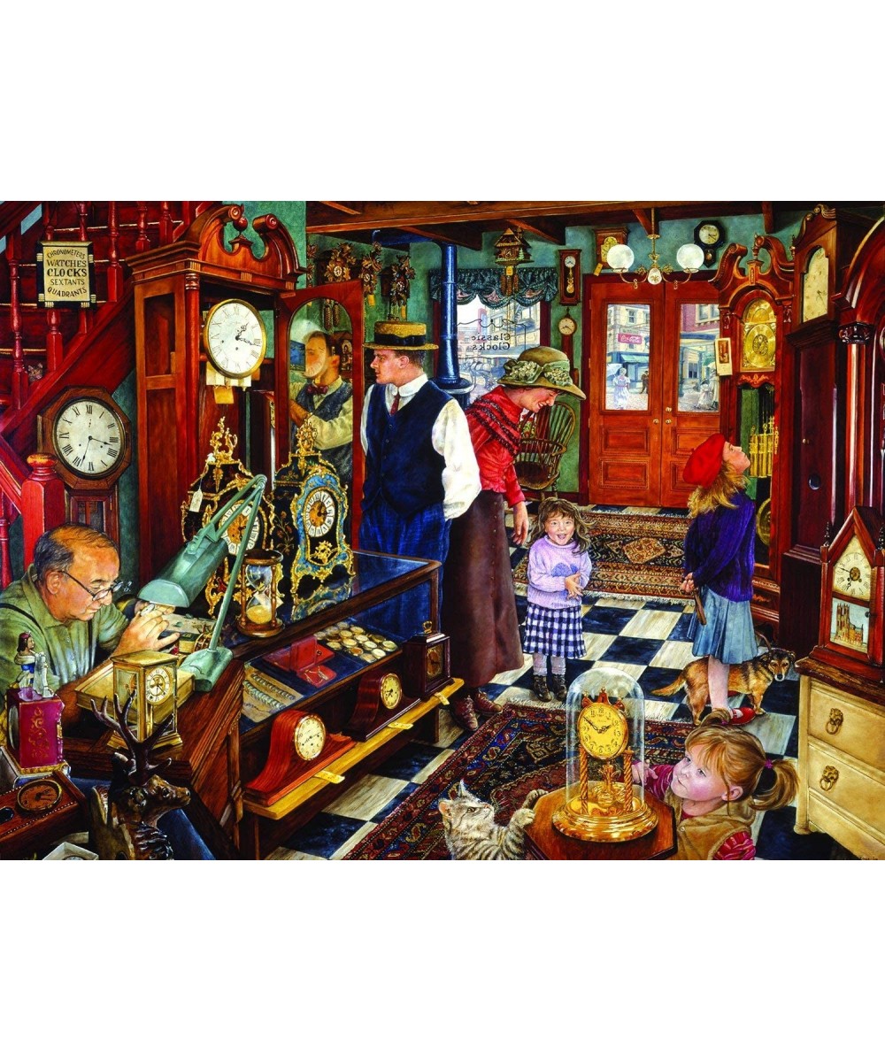 The Clock Shop 1000 Piece Jigsaw by SunsOut $33.15 Jigsaw Puzzles