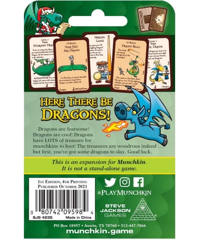 Munchkin Dragon’s Trike Card Game (Mini-Expansion) | 15 Cards | Adult Kids & Family Game | Fantasy Adventure Roleplaying Game...