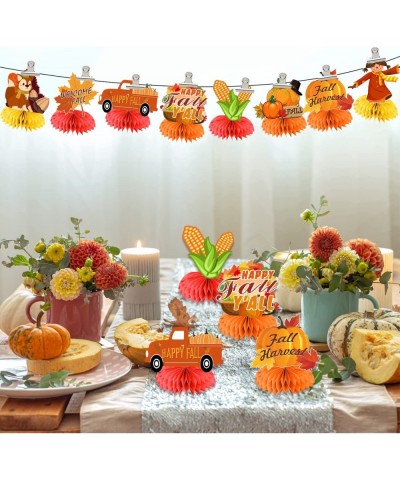 Fall Party Decorations 8pcs Fall Table Decorations Centerpieces Fall Decorations for Party Honeycomb Centerpiece 3d Double Si...