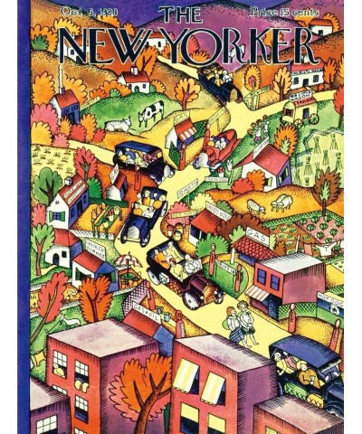 New Yorker Autumn Excursion - 1000 Piece Jigsaw Puzzle $44.15 Jigsaw Puzzles