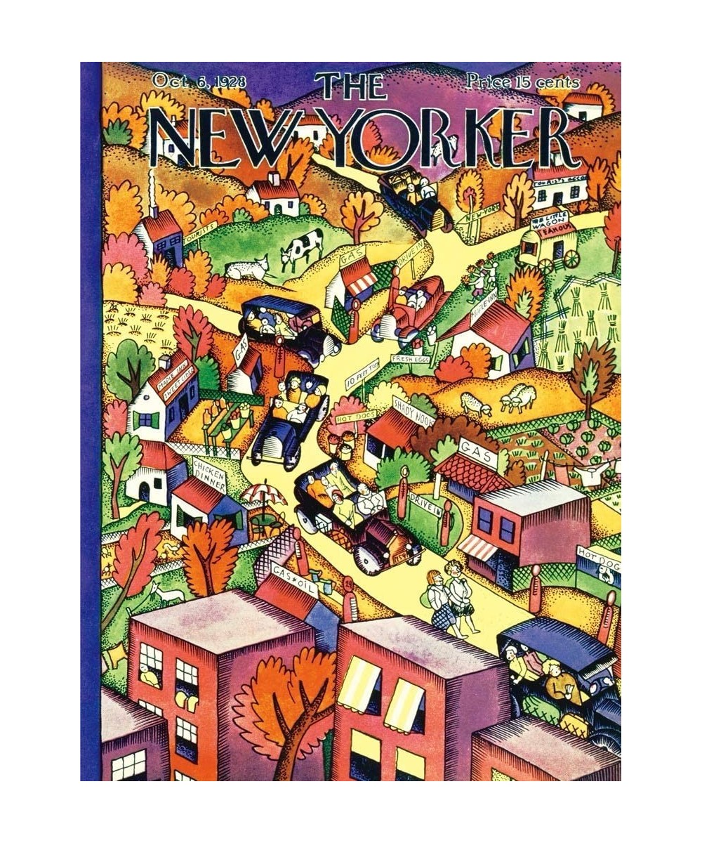 New Yorker Autumn Excursion - 1000 Piece Jigsaw Puzzle $44.15 Jigsaw Puzzles