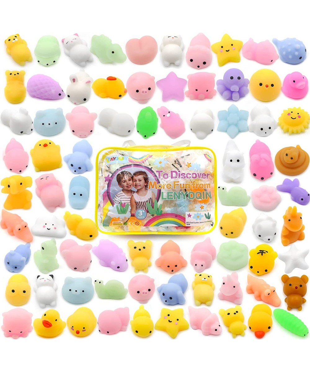 80 Pcs Kawaii Squishies Valentines Day Mochi Squishy Toys for Kids Party Favors Mini Squishys for Boys Girls Fidget Stress Re...