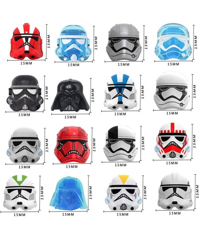 Minifigures Weapon Pack Space War Sci-fi Style Armor Helmet Masks Vest Weapon Accessories Compatible with Lego Stars Wars Min...