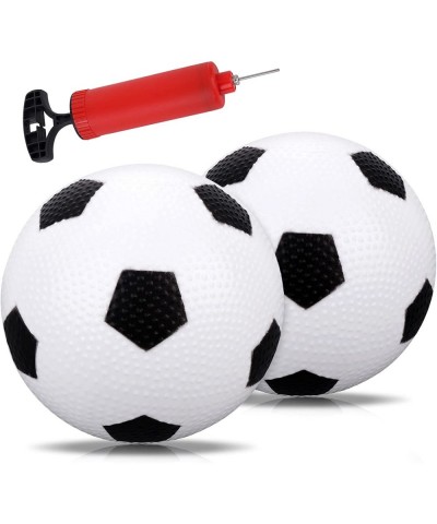 2 Pack Mini Soccer Ball 5.5inch Soft Foosballs Mini Black and White Soccer Balls Outside Sport Soccer Ball Beach Balls with A...