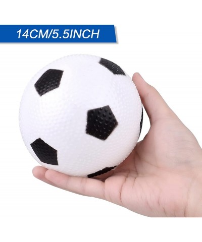 2 Pack Mini Soccer Ball 5.5inch Soft Foosballs Mini Black and White Soccer Balls Outside Sport Soccer Ball Beach Balls with A...