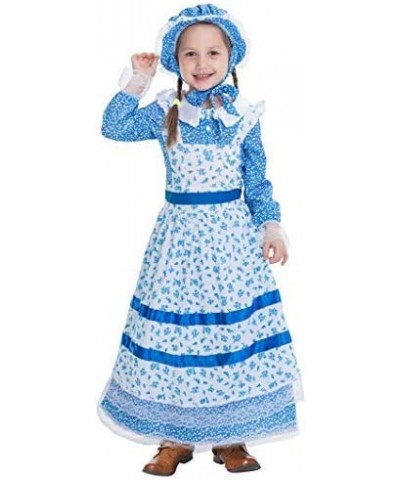 Colonial Pioneer Girls Costume Deluxe Prairie Dress for Halloween Laura Ingalls Costume Dress Up Party $29.72 Kids' Costumes