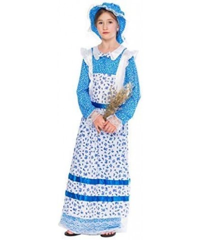 Colonial Pioneer Girls Costume Deluxe Prairie Dress for Halloween Laura Ingalls Costume Dress Up Party $29.72 Kids' Costumes