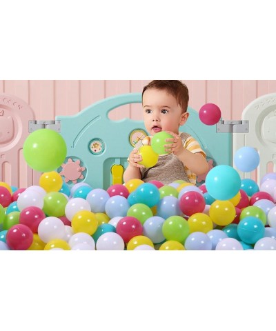 Ball Pit Balls Plastic Balls 100 Pack Includes a Reusable Storage Bag with Zipper Colorful Toy Balls Great Gift for Toddlers ...