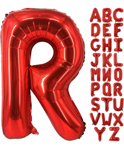 40 Inch Large Red Letter R Balloons Big Size Jumbo Mylar Foil Helium Balloon for Birthday Party Celebration Decorations Alpha...