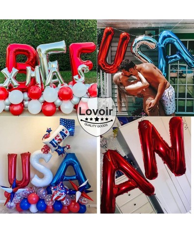 40 Inch Large Red Letter R Balloons Big Size Jumbo Mylar Foil Helium Balloon for Birthday Party Celebration Decorations Alpha...