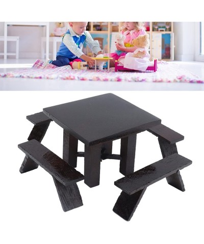 Dollhouse Wooden Table Set 1:12 Miniature Dining Table Furniture Doll House Decoration Accessories Gift for Kids $24.51 Dollh...