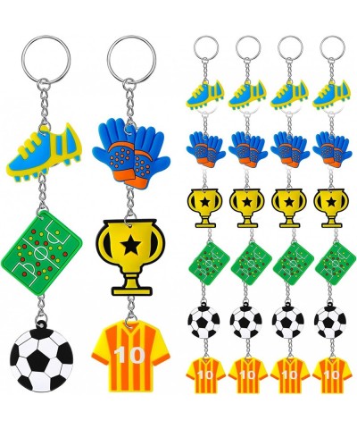 36 Pcs Soccer Acrylic Keychain Blanks Kit Soccer Party Favors Set Include Soccer Ball Jerseys Sneakers Gloves Trophies Soccer...