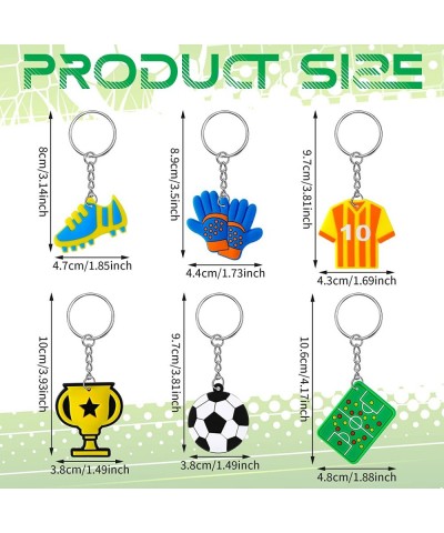 36 Pcs Soccer Acrylic Keychain Blanks Kit Soccer Party Favors Set Include Soccer Ball Jerseys Sneakers Gloves Trophies Soccer...