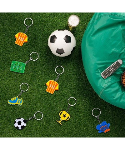 36 Pcs Soccer Acrylic Keychain Blanks Kit Soccer Party Favors Set Include Soccer Ball Jerseys Sneakers Gloves Trophies Soccer...